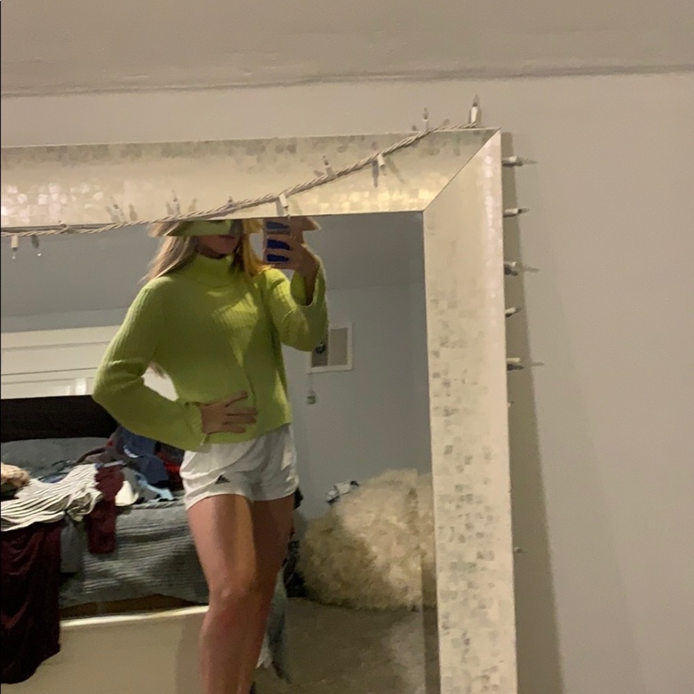 lime green turtle neck longsleeve